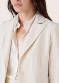 Giselle technical fabric blazer NERO BLACKBEIGE GESSOBLU Woman image number 3