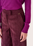 Giorgia trousers in corduroy ROSSO BORDEAUXBEIGE GREIGE Woman image number 5