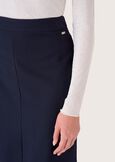 Gladys technical fabric skirt NERO BLACKBEIGE GESSOBLU Woman image number 4