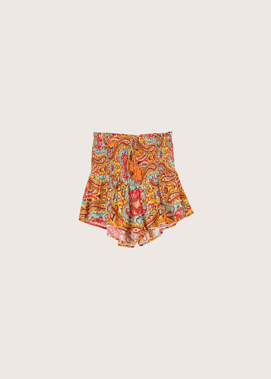 Butter 100% cotton shorts GIALLO MANGO Woman , image number 6