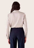 Alessia satin shirt BEIGE LIGHT BEIGEBEIGE LATTEMARRONE Woman image number 3