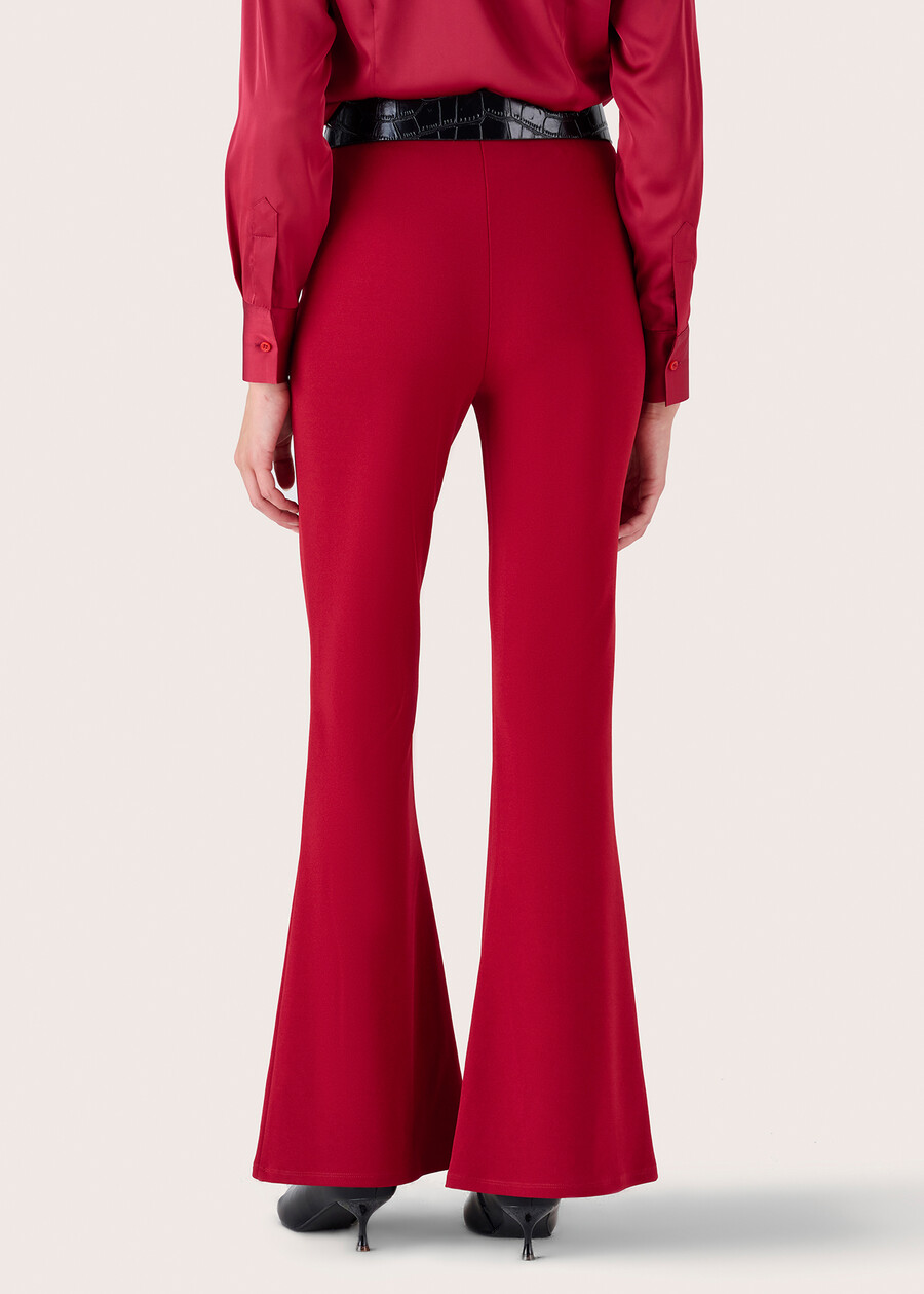 Victoria flared trousers ROSSO MARTENERO BLACKBLUE DARK BLUEMARRONE Woman , image number 4