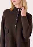 Carol cardigan ith high collar BEIGE LATTEMARRONE JAVA Woman image number 2