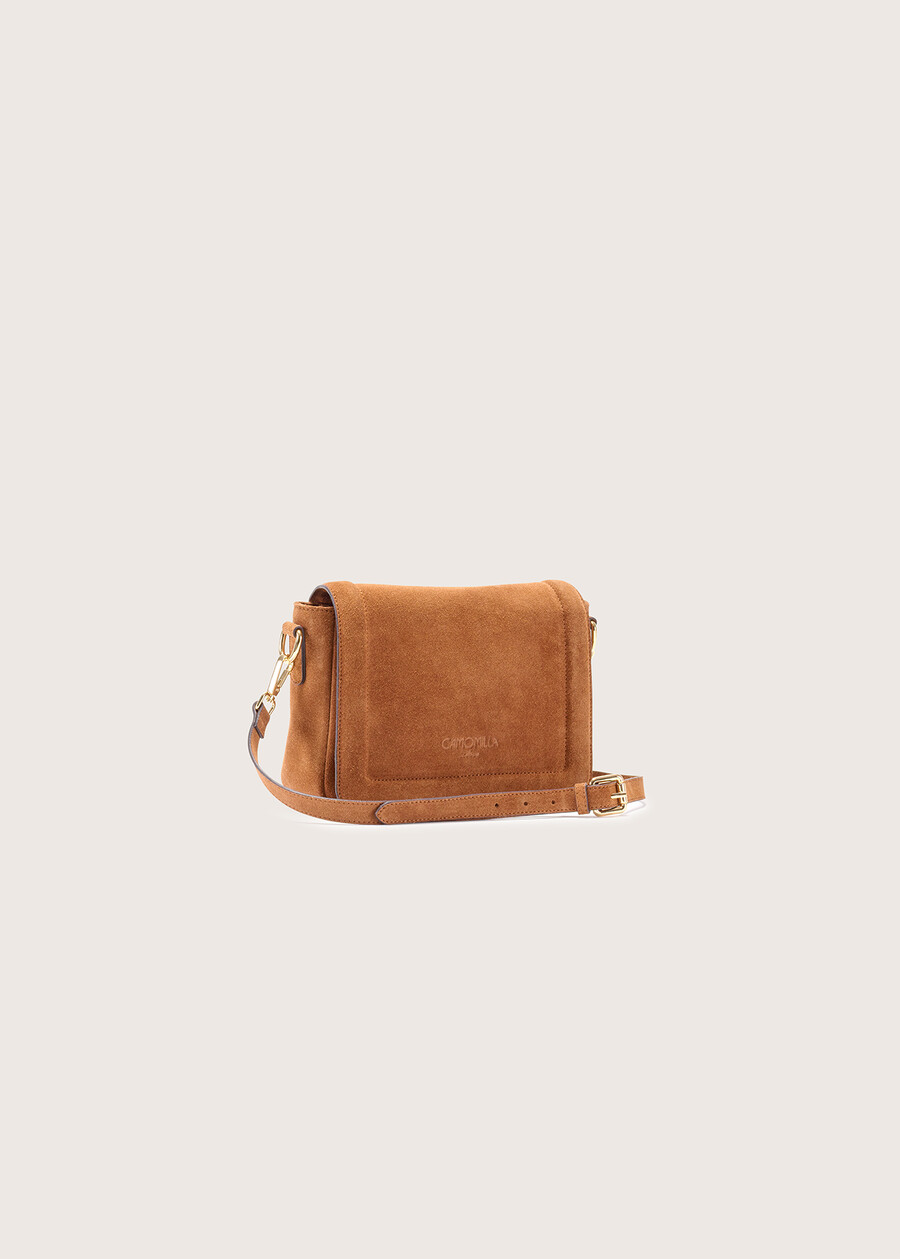 Balema 100% suede crossbody bag MARRONE Woman , image number 3