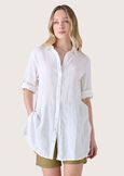 Craggy 100% cotton shirt BIANCO WHITEBEIGE DUNE Woman image number 1