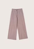 Piper 100% cotton trousers GRIGIO TORTORANERO BLACK Woman image number 6