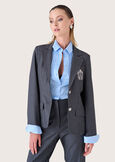 Giastin pinstriped blazer GRIGIO Woman image number 2