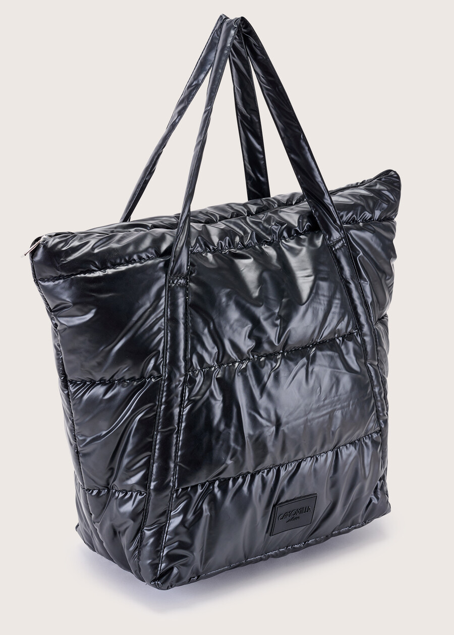 Bakko nylon shopping bag NERO BLACK Woman , image number 3