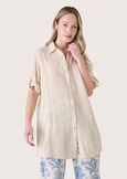 Craggy 100% cotton shirt BIANCO WHITEBEIGE DUNE Woman image number 1