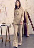 Giorgia trousers in corduroy ROSSO BORDEAUXBEIGE GREIGE Woman image number 1