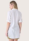 Craggy 100% cotton shirt BIANCO WHITEBEIGE DUNE Woman image number 3