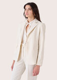 Giselle technical fabric blazer NERO BLACKBEIGE GESSOBLU Woman image number 2