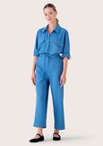 Cairoli crepe shirt BLU AVION Woman image number 4