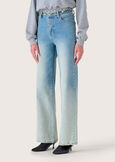 Daisy cotton denim trousers DENIM MEDIUM DENIM Woman image number 3