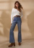 Cindy cotton denim trousers DENIM MEDIUM DENIM Woman image number 1