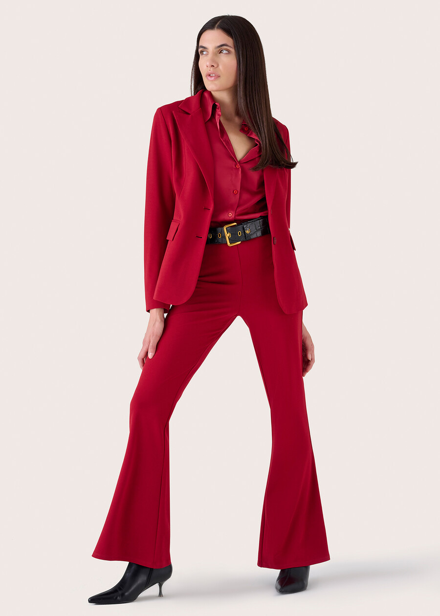 Victoria flared trousers ROSSO MARTENERO BLACKBLUE DARK BLUEMARRONE Woman , image number 1