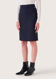 Gladys technical fabric skirt NERO BLACKBEIGE GESSOBLU Woman image number 3