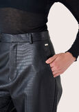 Peony eco-leather trousers NERO BLACK Woman image number 5