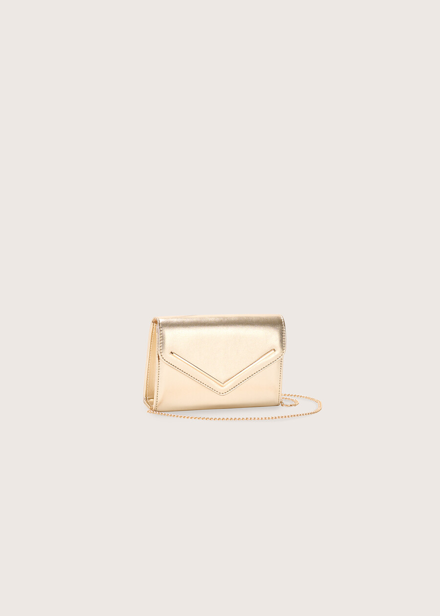 Belle eco-leather clutch bag GOLD Woman , image number 3