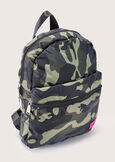 Benny camouflage nylon backpack VERDE SALVIA Woman image number 3