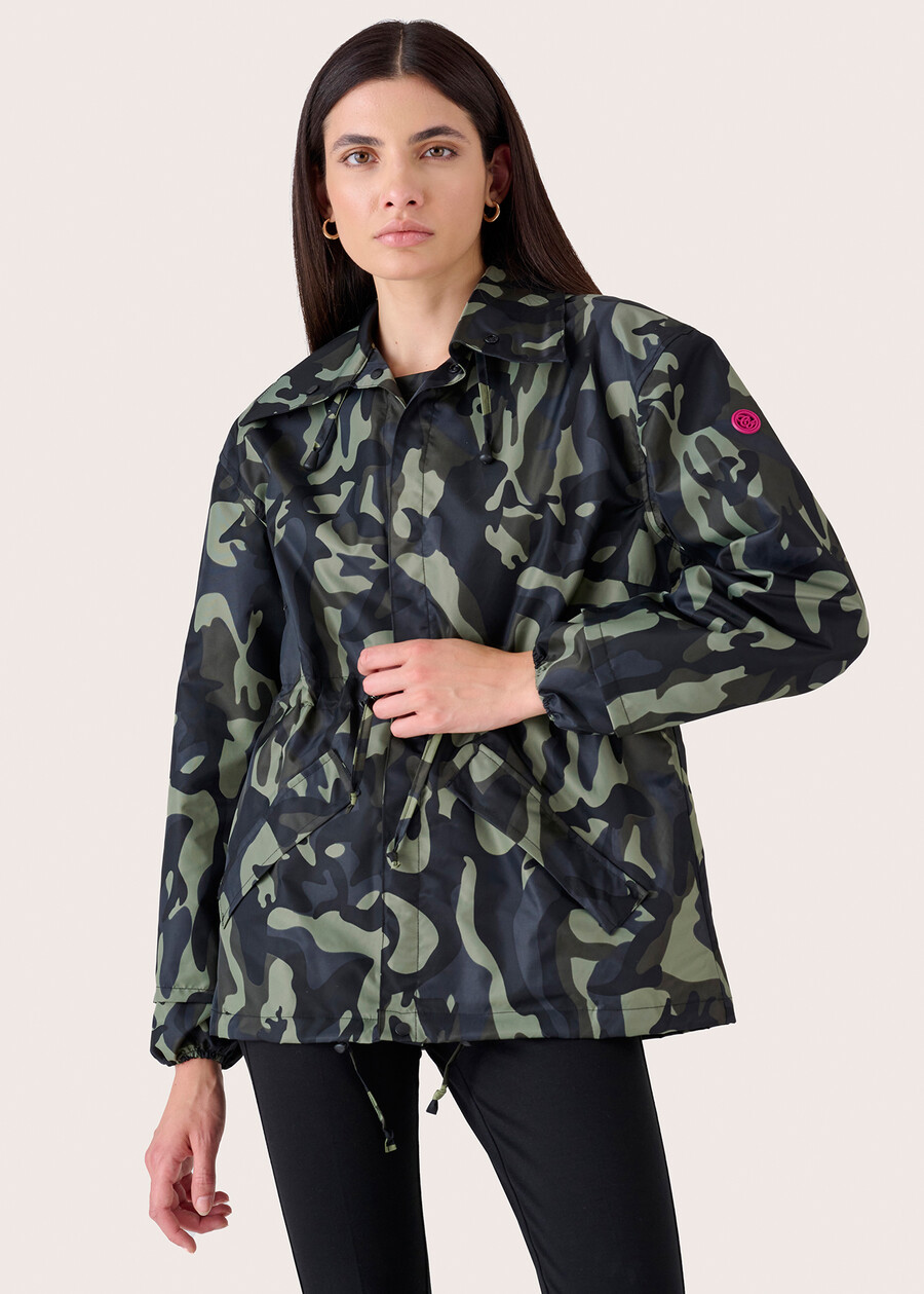 Rain waterproof trench VERDE SALVIA Woman , image number 3