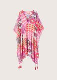 Bacco 100% cotton kaftan ROSA FUCSIA Woman image number 5