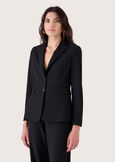 Giselle technical fabric blazer NERO BLACKBEIGE GESSOBLU Woman image number 2