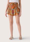 Butter 100% cotton shorts GIALLO MANGO Woman image number 3