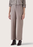 Piper 100% cotton trousers GRIGIO TORTORANERO BLACK Woman image number 3