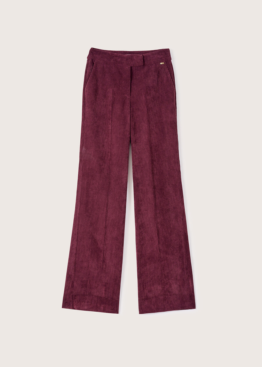 Giorgia trousers in corduroy ROSSO BORDEAUXBEIGE GREIGE Woman , image number 7