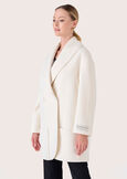 Calvin white woolen coat BIANCO WHITE Woman image number 3