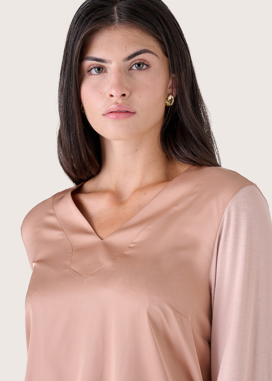 Cassy double-fabric blouse ROSA Woman , image number 2