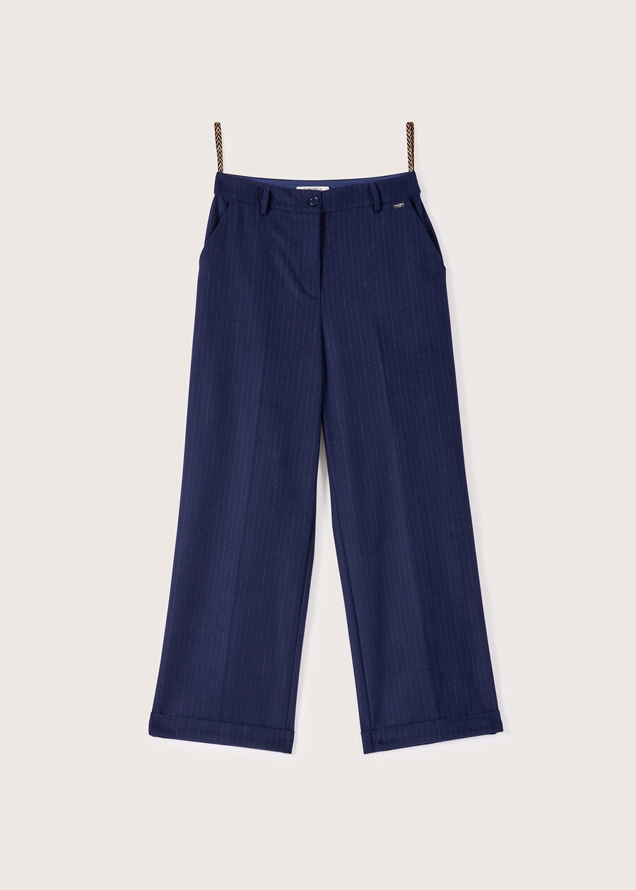 Primo polyviscose trousers BLUE OLTREMARE Woman , image number 6