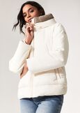 Pump double-fabric down jacket BEIGE LATTEBLUE DARK BLUE Woman image number 1