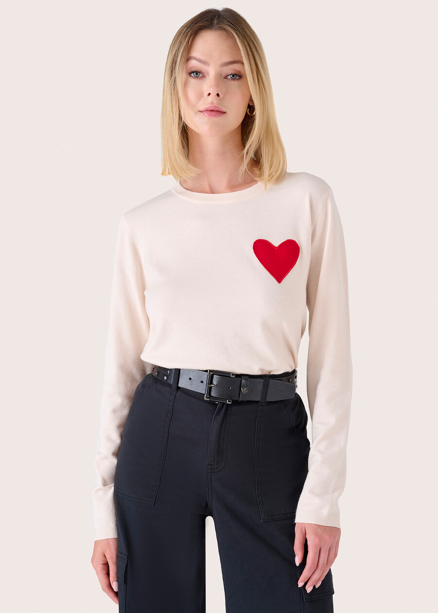 Megara sweater with heart ROSA LOTUS Woman , image number 1