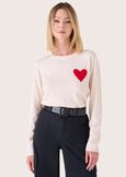 Megara sweater with heart ROSA LOTUS Woman image number 1