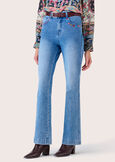 Cindy cotton denim trousers DENIM MEDIUM DENIM Woman image number 3