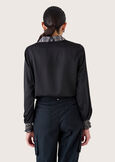 Candida satin shirt NERO BLACK Woman image number 3