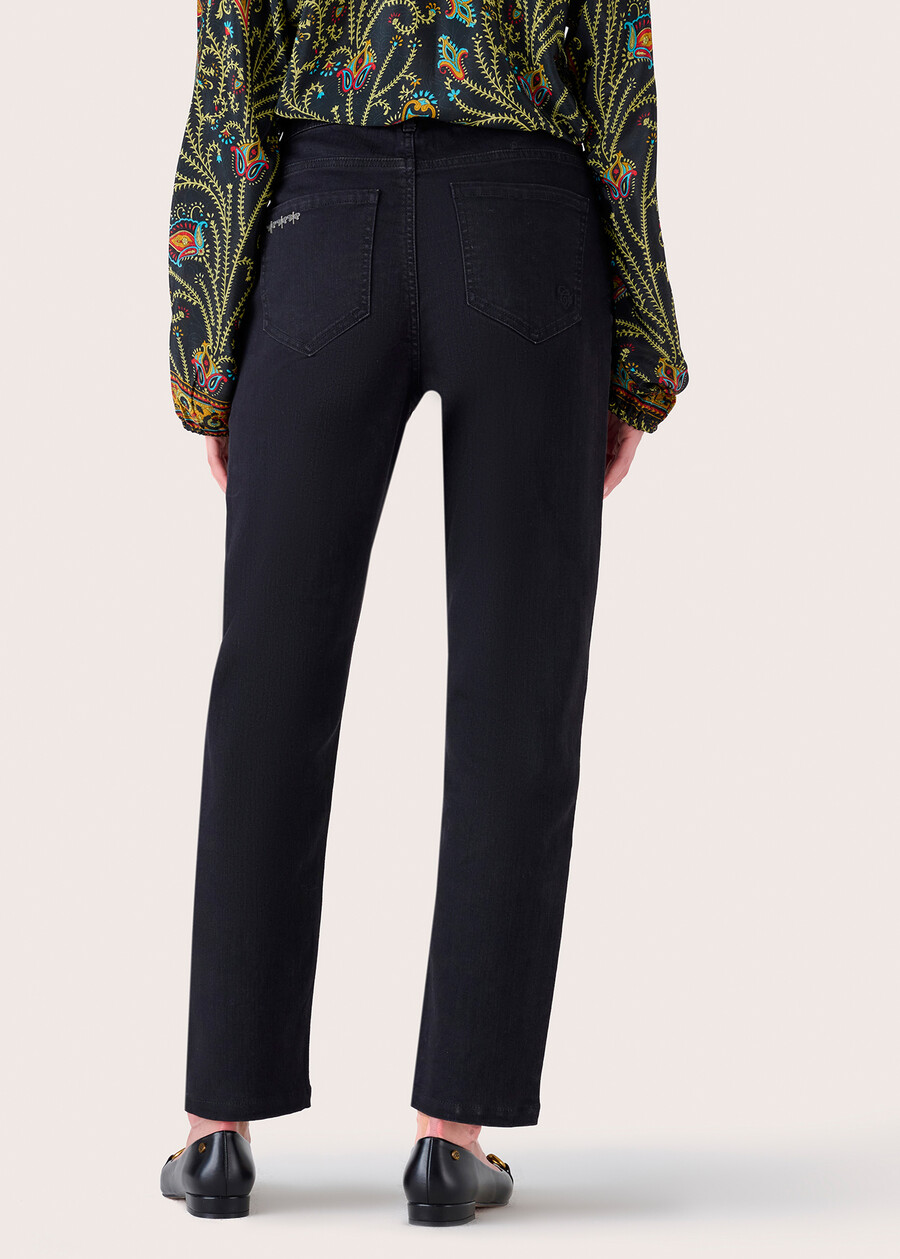 Kate cotton denim trousers DENIMNERO BLACK Woman , image number 5