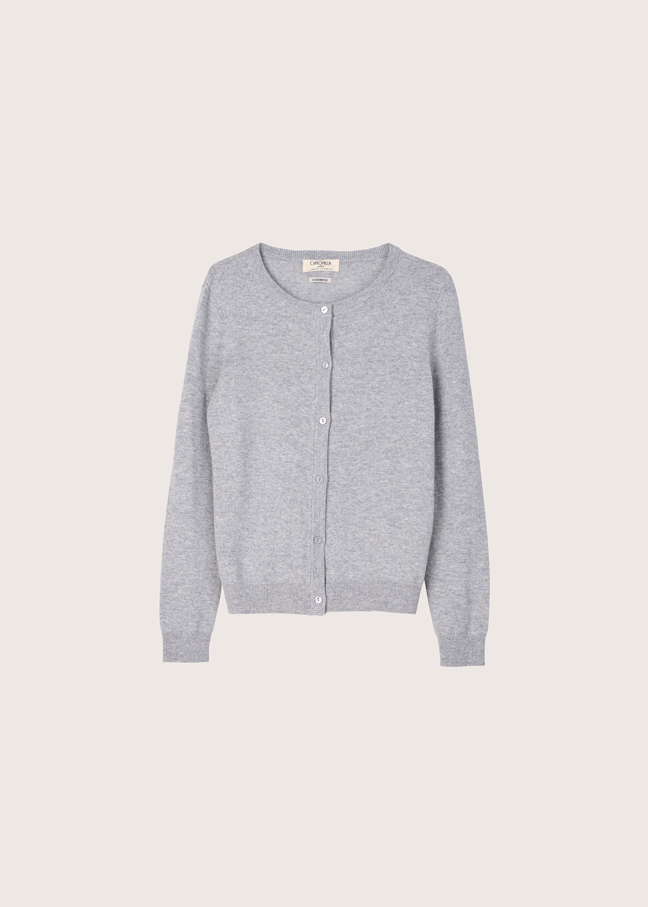 Clear 100% wool and cashmere cardigan
