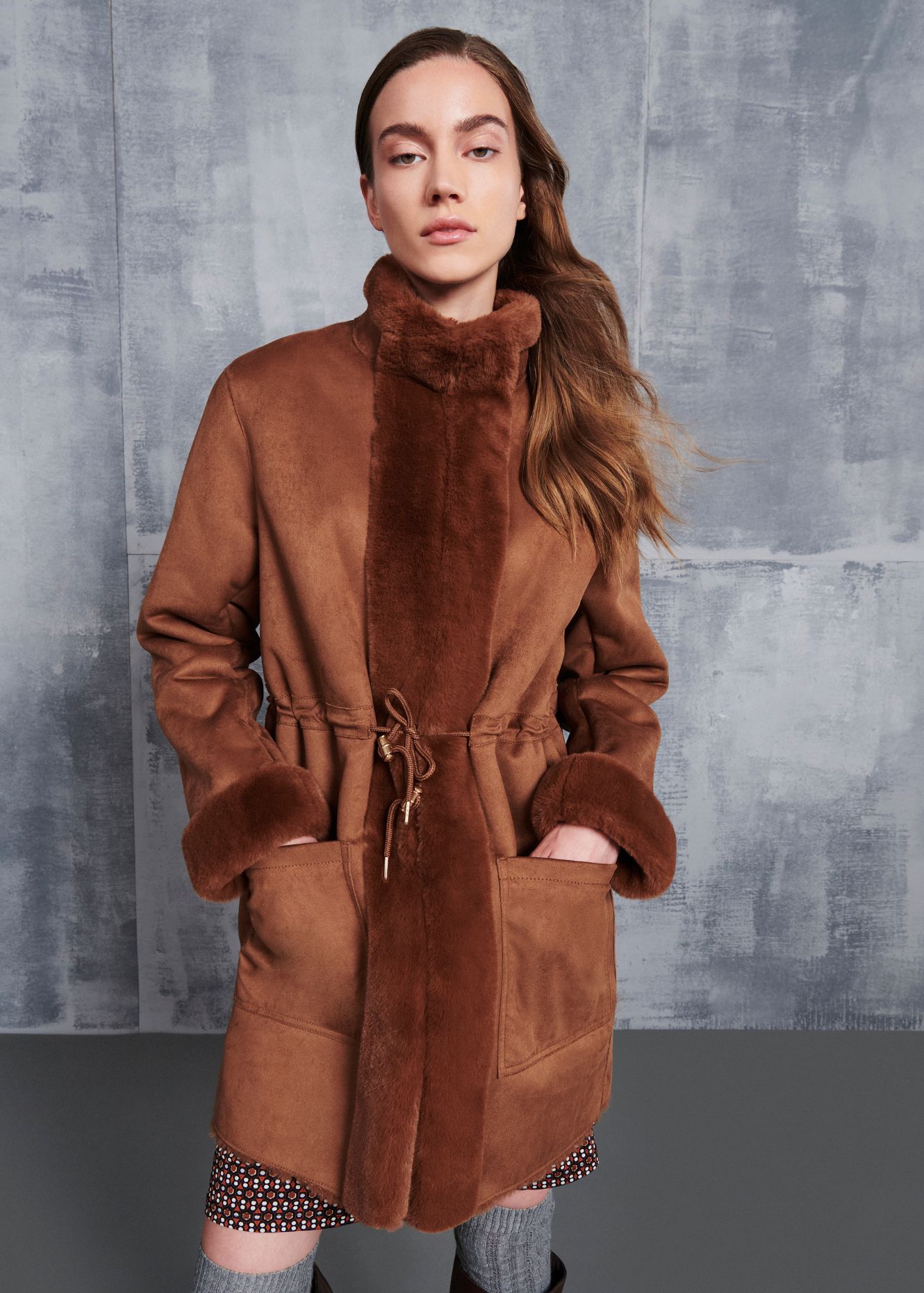 Cathy eco-fur coat - Woman - Camomilla Italia®